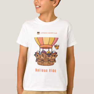 T-shirt Promenade en ballon du capybara – Aventure du club