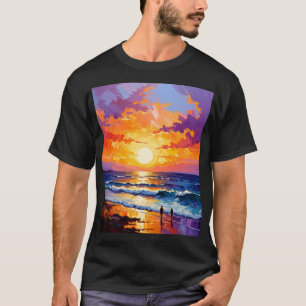 T-shirt Promenade Horizon Doré