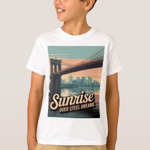 T-shirt Promenade matinale sur le pont de Brooklyn