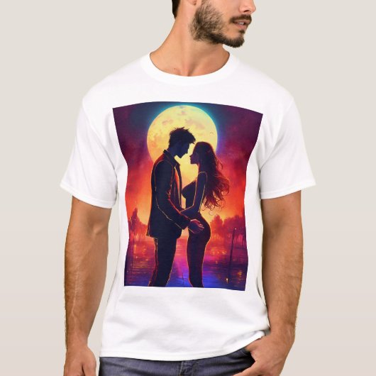 T-shirt Promesse au clair de lune. (Devant)