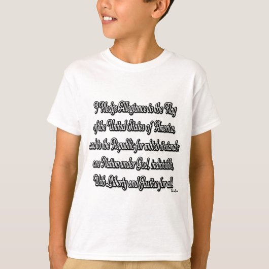 T-shirt Promesse d'allégeance (Devant)