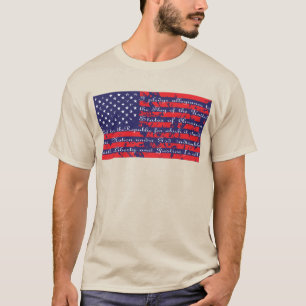 T-shirt Promesse d'allégeance au drapeau américain