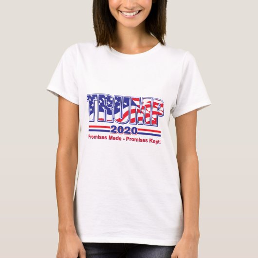 T-shirt Promesses de l'atout 2020 faites promesses gardées (Devant)