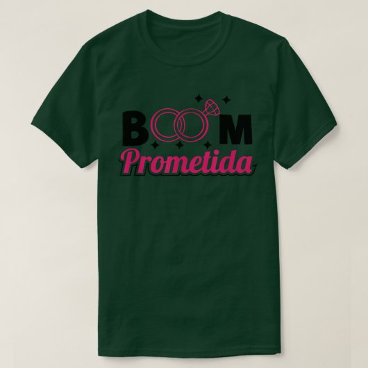 T-shirt Prometida Wedding Promise Promise Engagement Brid (Design devant)