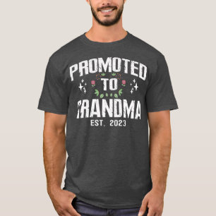 T-shirt Promoté À Grandma Est 2023 Grossesse Tee avec f