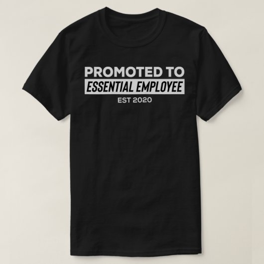 T-shirt Promoté pour Employé pour Travailleur (Design devant)