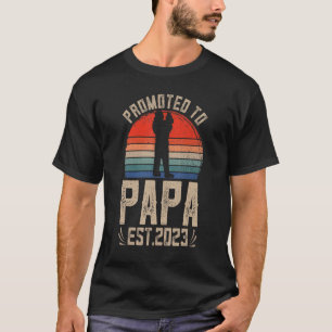 T-shirt Promoté Pour Être Papa 2023 Faire-part de grossess