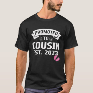 T-shirt Promoted Big Cousin 2023 C'est une fille Grossesse