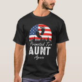 T-shirt Promoted To Aunt Again 2024 US Flag Father's Day (Devant)