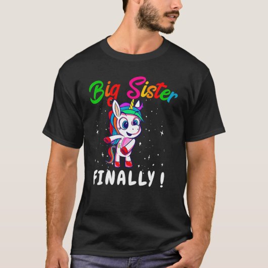 T-shirt Promoted to Big Sister Finally Unicorn Dabbing for (Devant)