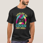 T-shirt Promoted To Cousin 2023 Gamer Girl Leveled Up To B (Devant)