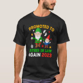T-shirt Promoted To Father In Law Again 2023 Two Gnomes Pr (Devant)