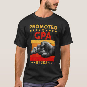 T-shirt Promoted To Gpa Grandpa 2022 First Fathers Day