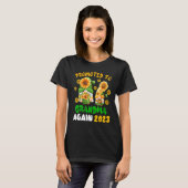 T-shirt Promoted To Grandma Again 2023 Two Floral Gnomes P (Devant entier)