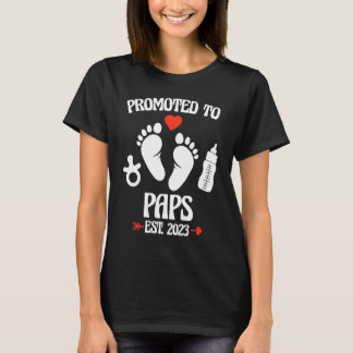 T-shirt Promoted To Paps 2023 First Time New Grandpa Pregn