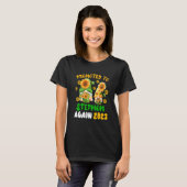 T-shirt Promoted To Stepmom Again 2023 Two Floral Gnomes P (Devant entier)