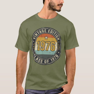 T-shirt Promotion 1976 Rétro Rayures Coucher de Soleil Eff