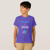 T-shirt Promotion de 2038 avec abc (Devant entier)