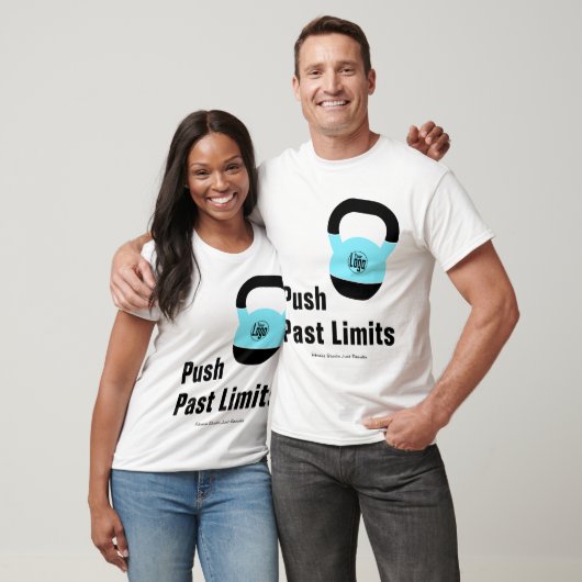 T-shirt Promotional Athlete Kettlebell Push Past Limits (Unisexe)