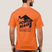 T-shirt promotionnel d'affaires de lavage de (Dos)