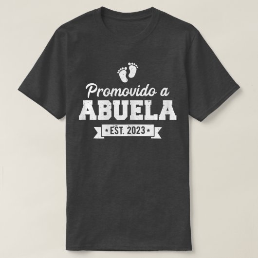 T-shirt Promovido A Abuela 2023, Grand-mère Espagnole Prom (Design devant)