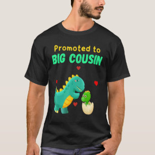 T-shirt Promu À Big Cousin Dinosaur I Love U Baby Kiss