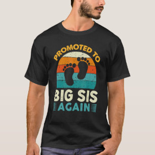 T-shirt Promu À Big Sis De Nouveau Vintage Va Être Un Si