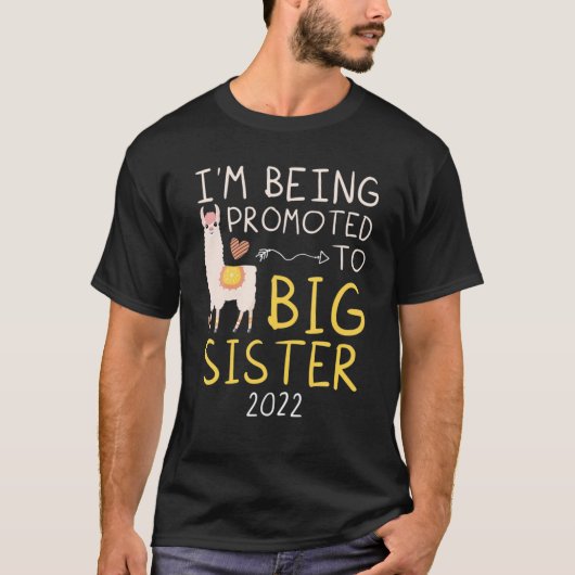 T-shirt Promu À Big Sister 2022 Llama (Devant)