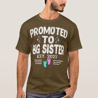 T-shirt Promu À Big Sister Est 2022 Révélation De Sexe Ros