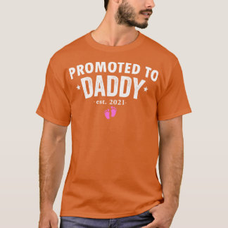 T-shirt Promu à Daddy 2021 Bientôt être Papa Hus Girl Gif