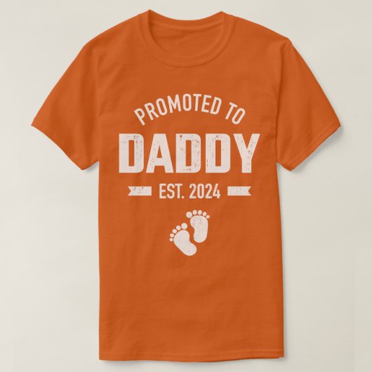 T-shirt Promu à daddy 2024 pour la première fête des pères (Design devant)