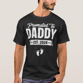 T-shirt Promu À Daddy Est. Cadeau 2024 Chemise Bébé Pour N