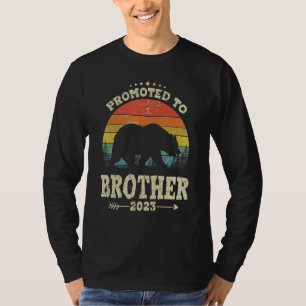T-shirt Promu À Frère Ours Nouveau Papa 2023 Mens