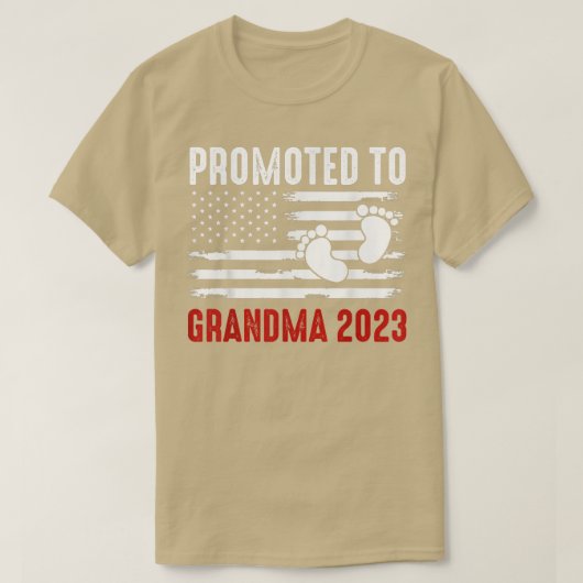 T-shirt Promu À Grand-Mère 2023 Bientôt Grossesse USA  (Design devant)