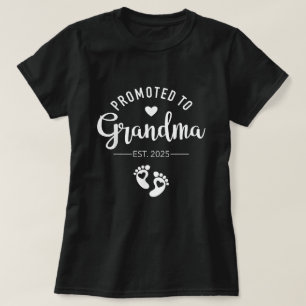 T-shirt Promu à grand-mère 2025 Bientôt être grand-mère