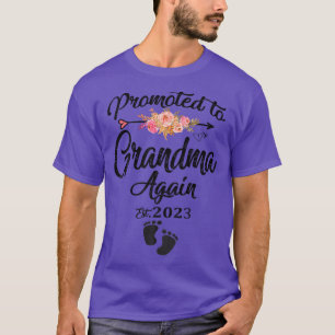 T-shirt Promu À Grand-Mère À Nouveau 2023 Bientôt Être Nou