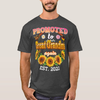 T-shirt Promu À Grand-Mère Est 2022 Tournesol