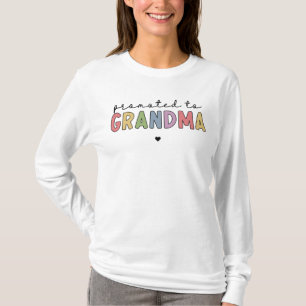 T-shirt Promu à grand-mère Nouvelle grand-mère pour être d