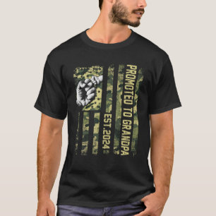T-shirt Promu à Grand-père 2024 Nouveau grand-père à être