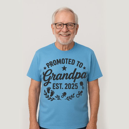 T-shirt Promu à Grand-père EST. 2025