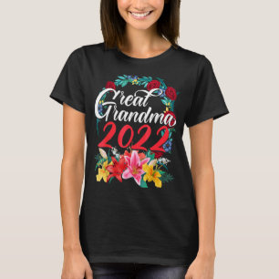 T-shirt Promu À Grande Grand-Mère Nouveau Grammy Nana À Êt