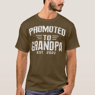 T-shirt Promu À Grandpa Est 2022 Bientôt Être Grand-Père