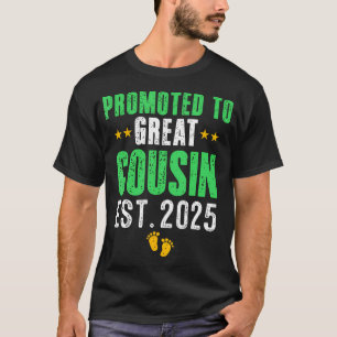 T-shirt Promu À Great Cousin 2025 Je Vais Être Un