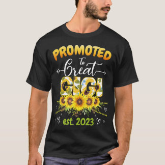 T-shirt Promu À Great Gigi 2023 Cute Floral Première Fois