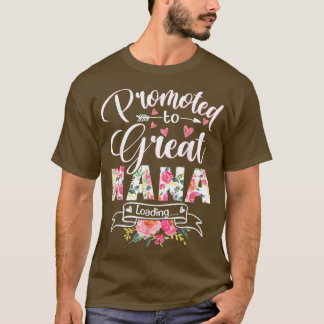 T-shirt Promu à Great Nana Est 2022 Floral première fois