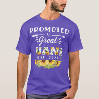 T-shirt Promu à Great Nani Est 2023 Floral première fois 