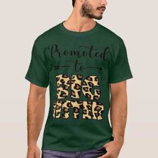 T-shirt Promu À Grosse Soeur Grossesse Faire-part Leop