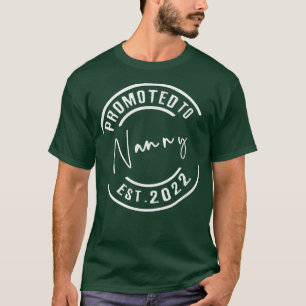 T-shirt Promu à la nounou 2022 Bientôt être la grossesse A