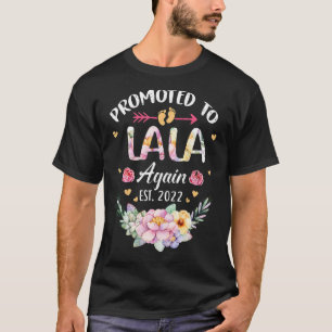 T-shirt Promu À Lala De Nouveau 2022 Flower Grandma Announ