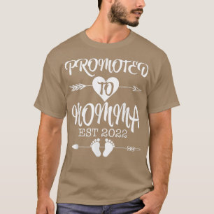 T-shirt Promu À Momma EST 2022 Grossesse